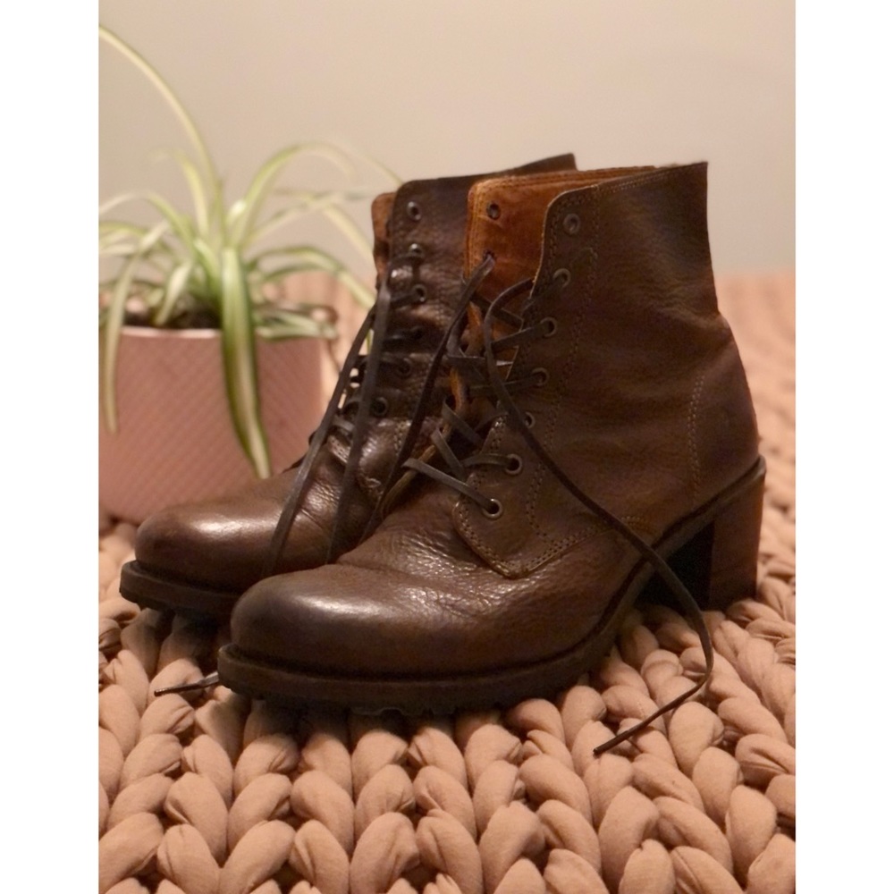 Brown Leather Frye Boots